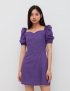Картинка Фіолетова сукня з додаванням льону