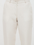 Картинка Жіночі бежеві брюки з додаванням льону