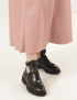 Картинка Жіночі темно-бордові шкіряні черевики