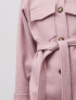 Картинка Жіноче рожеве пальто з поясом