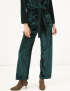 Картинка Жіночі зелені оксамитові штани