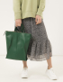 Картинка Жіночий зелений шкіряний рюкзак