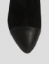 Картинка Жіночі чорні шкіряні ботильйони